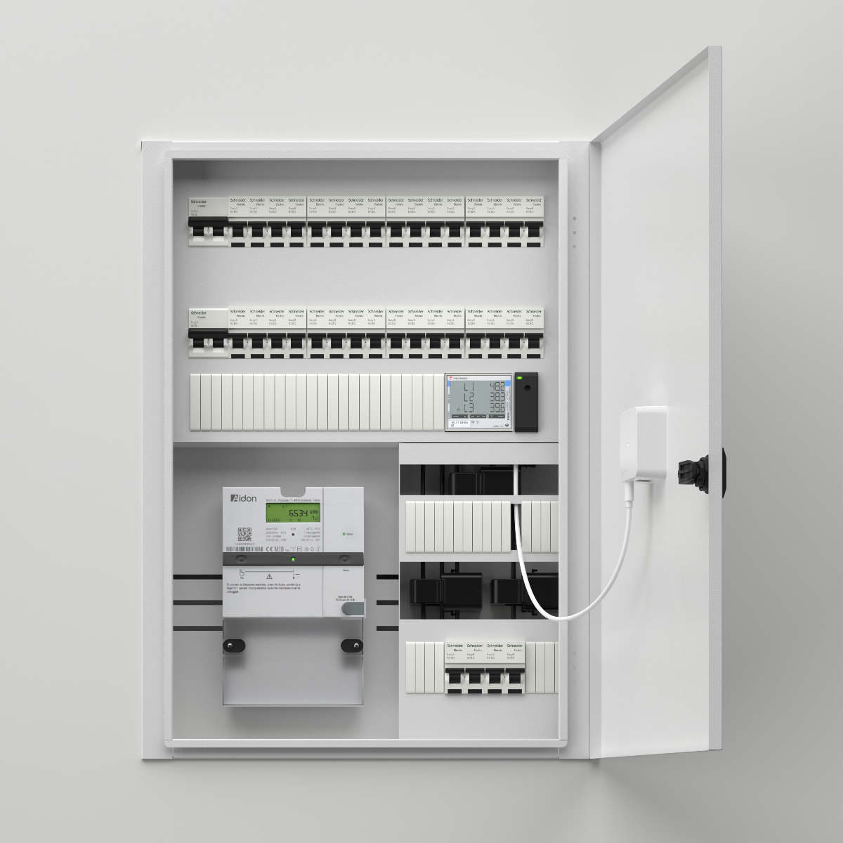 Zaptec Sense - compteur d'énergie 3Phases Max 600A
