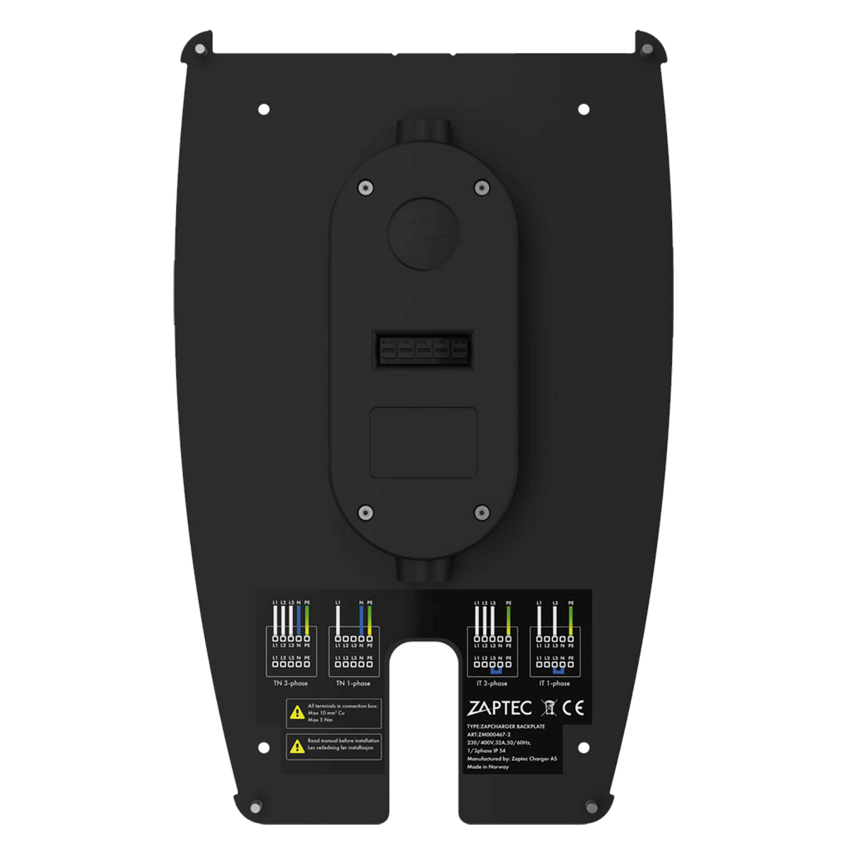 Backplate voor Zaptec Pro