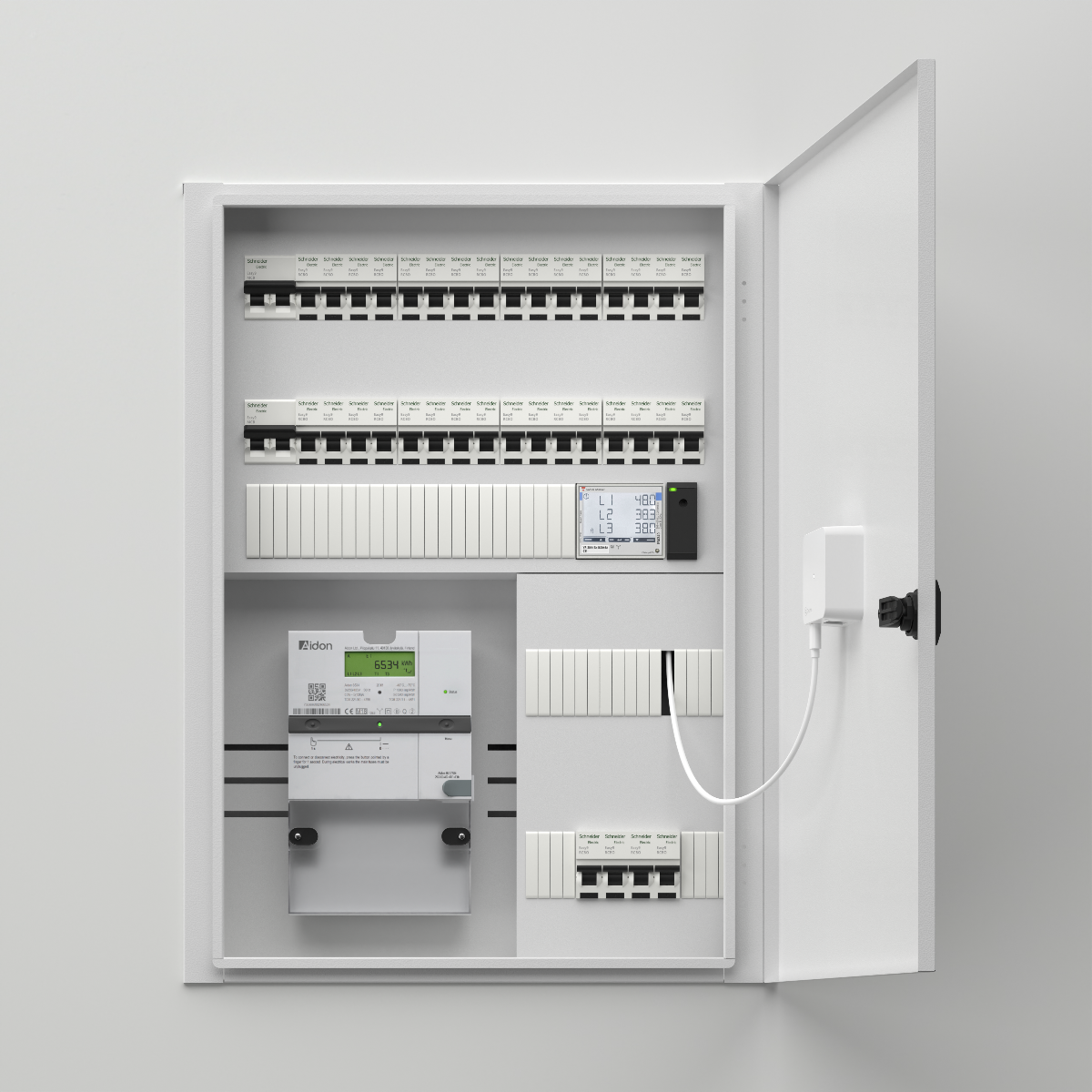 Zaptec Sense - compteur d'énergie 3Phases  Max 65A