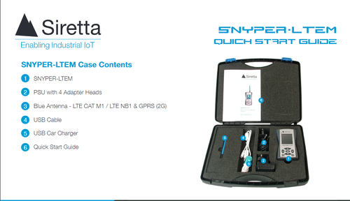Siretta Snyper Analyzer-4G/LTEM Coverage measure tool